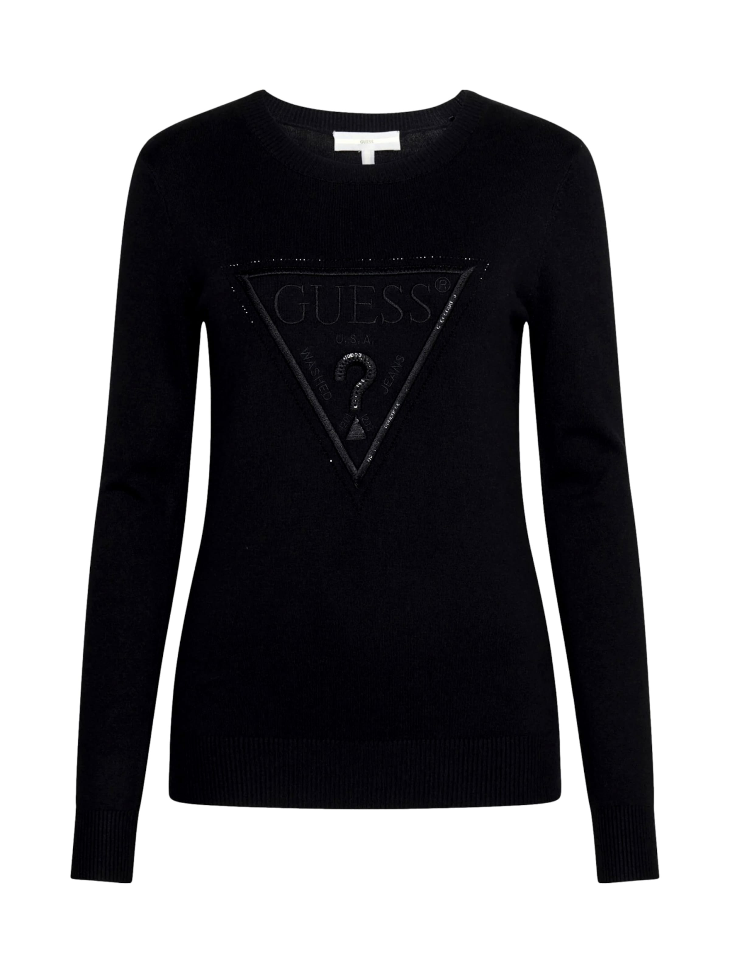 GUESS Свитшот 'ELOISE' в Черный: спереди