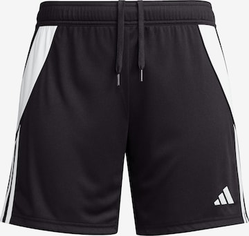 ADIDAS PERFORMANCE Regular Workout Pants 'Tiro 24' in Black: front