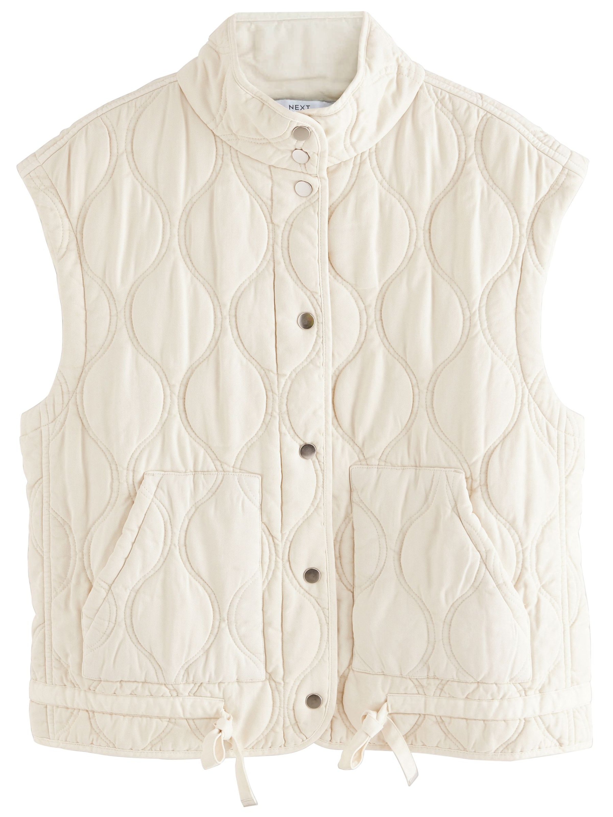 Next Vest in Beige: front