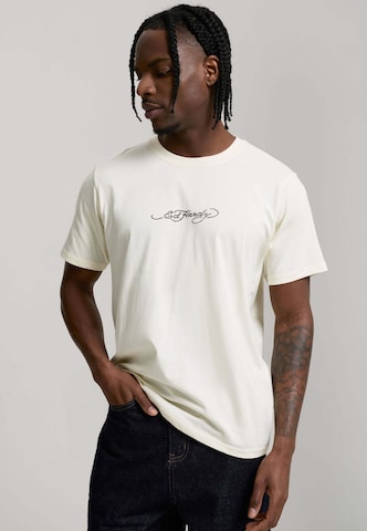 Ed Hardy Μπλουζάκι 'Dragon Panther' σε μπεζ: μπροστά