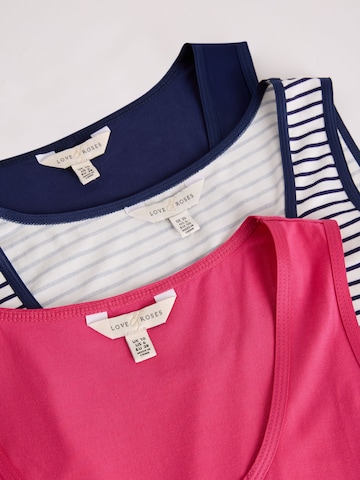 love & roses Top in Blau
