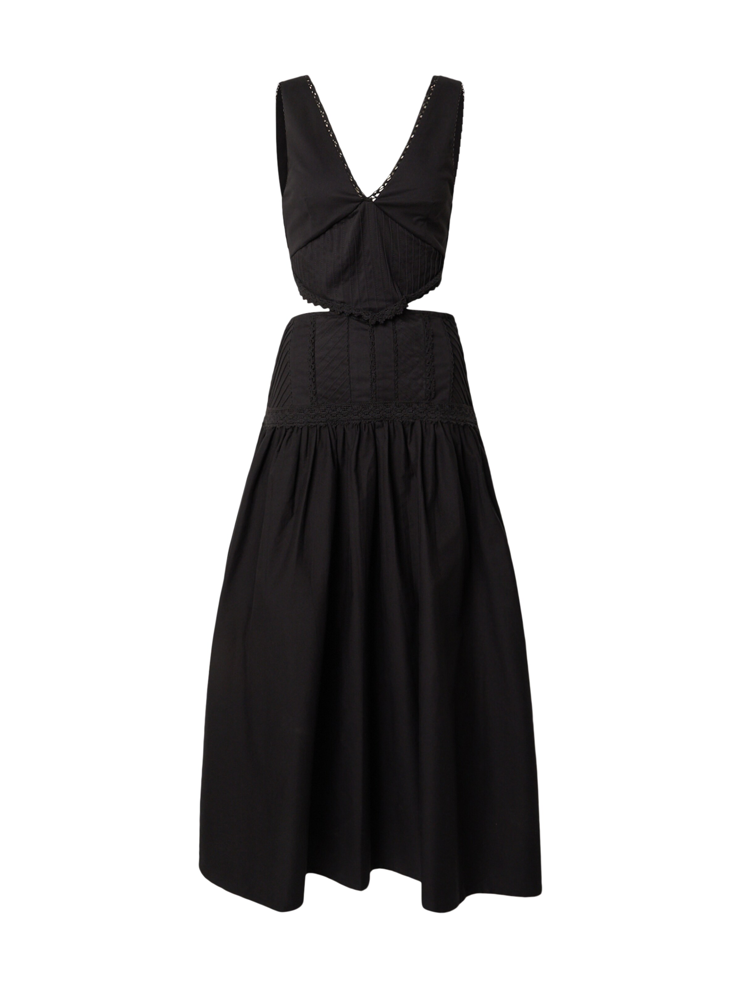 TOPSHOP Лятна рокля 'ALINA' в черно: отпред