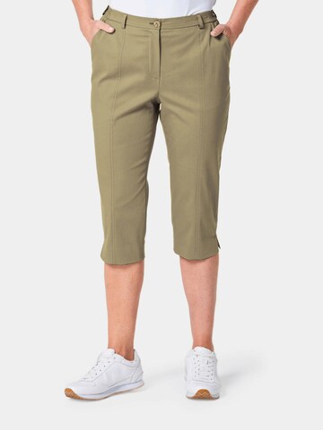 Regular Pantalon Goldner en vert : devant