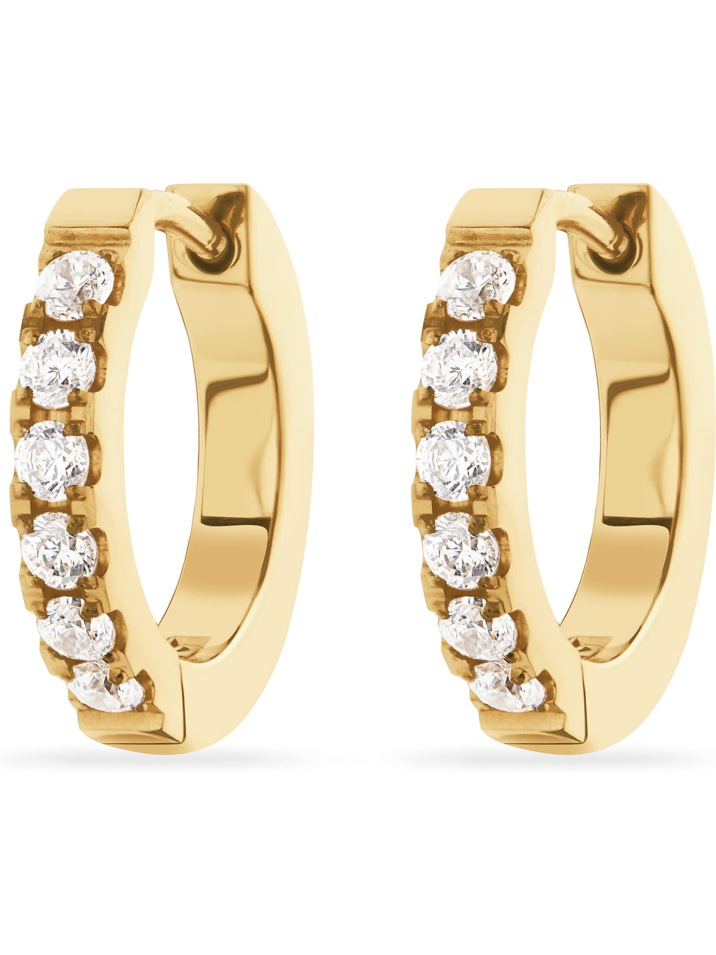 FAVS Earrings in Gold: front