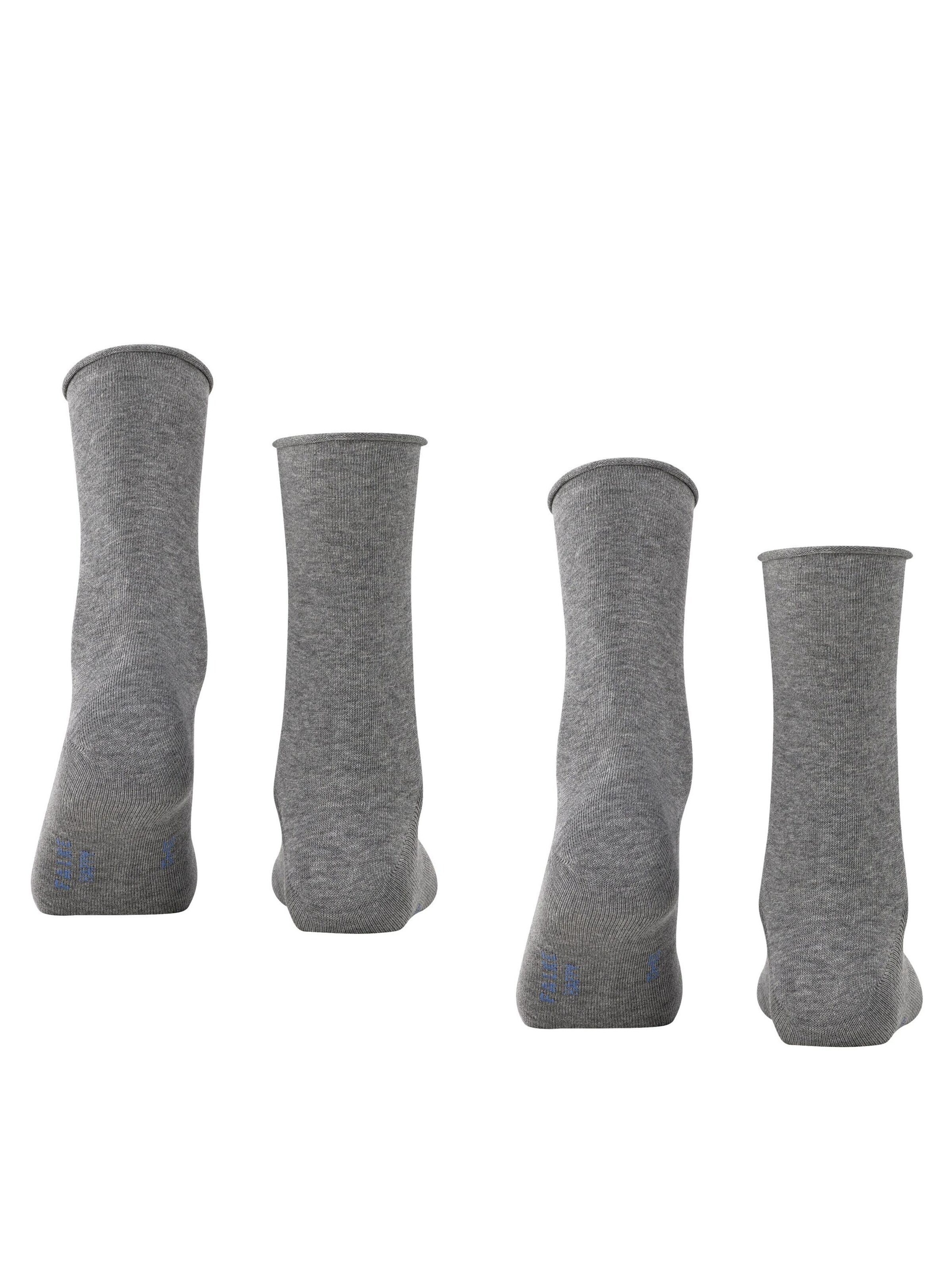 FALKE Socks 'Happy 2-Pack' in Grey