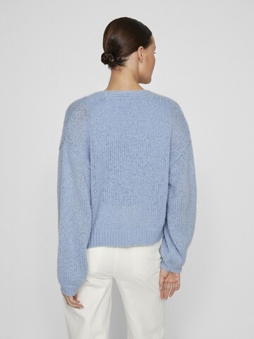 VILA Gebreid vest in Blauw