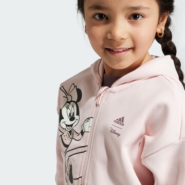 ADIDAS SPORTSWEAR Athletic Zip-Up Hoodie 'Disney Minnie & Daisy' in Pink