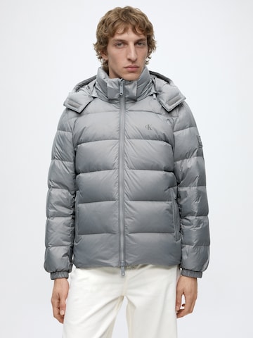 Calvin Klein Jeans Zimska jakna | siva barva: sprednja stran