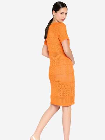 LolaLiza Pletené šaty - oranžová