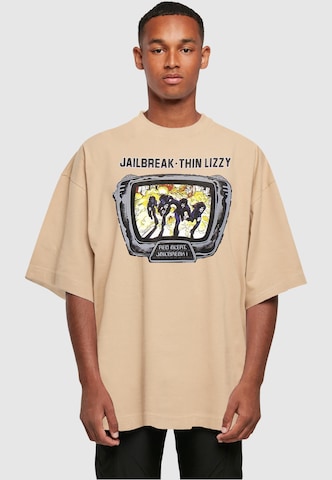 T-Shirt 'Thin Lizzy - Jailbreak' Merchcode en beige : devant