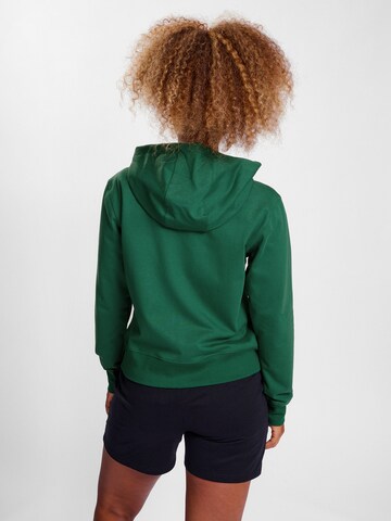 Hummel Athletic Zip-Up Hoodie 'GO 2.0' in Green