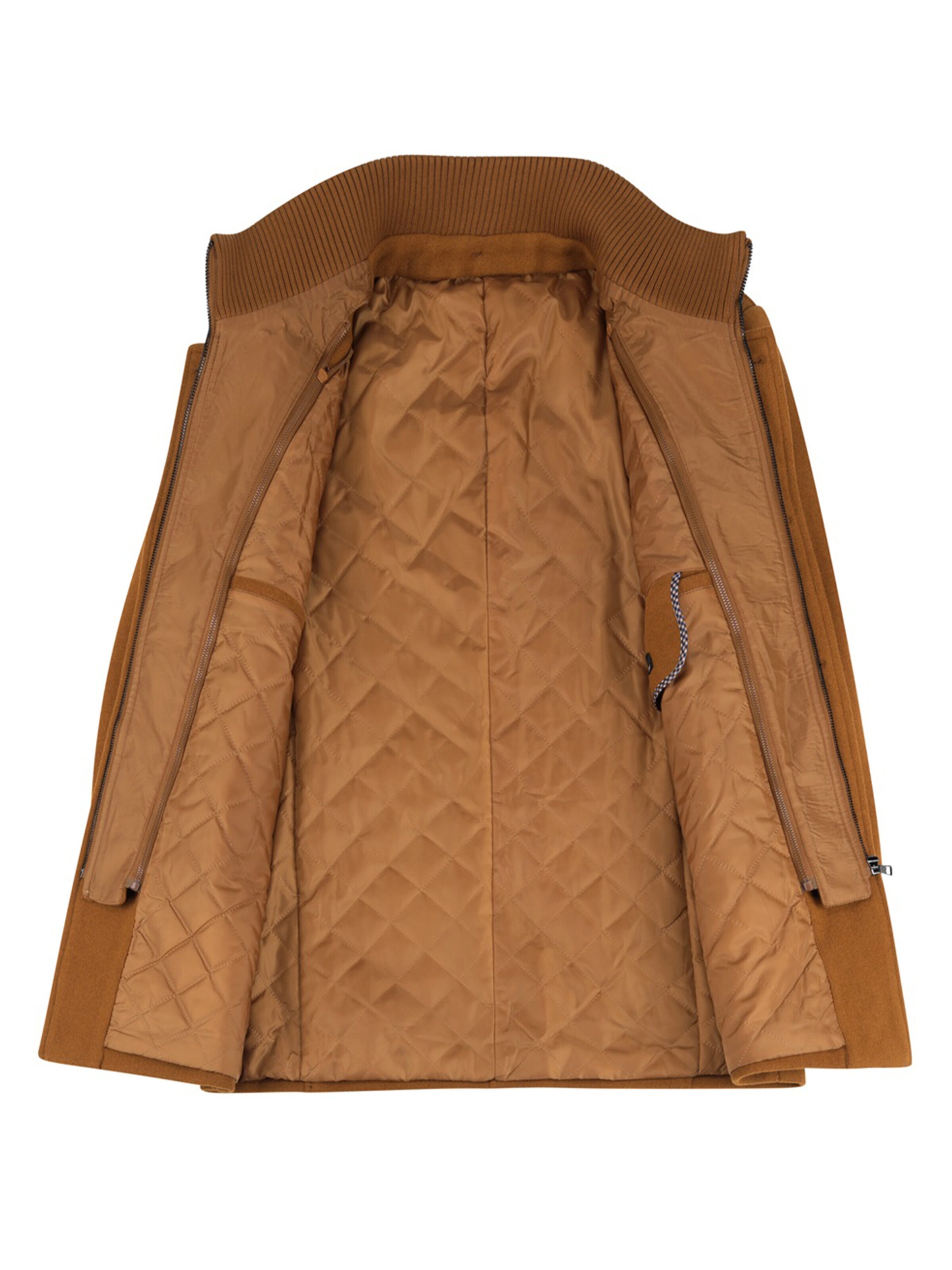 ALLTHEMEN Winter Coat 'Winterruhe' in Brown