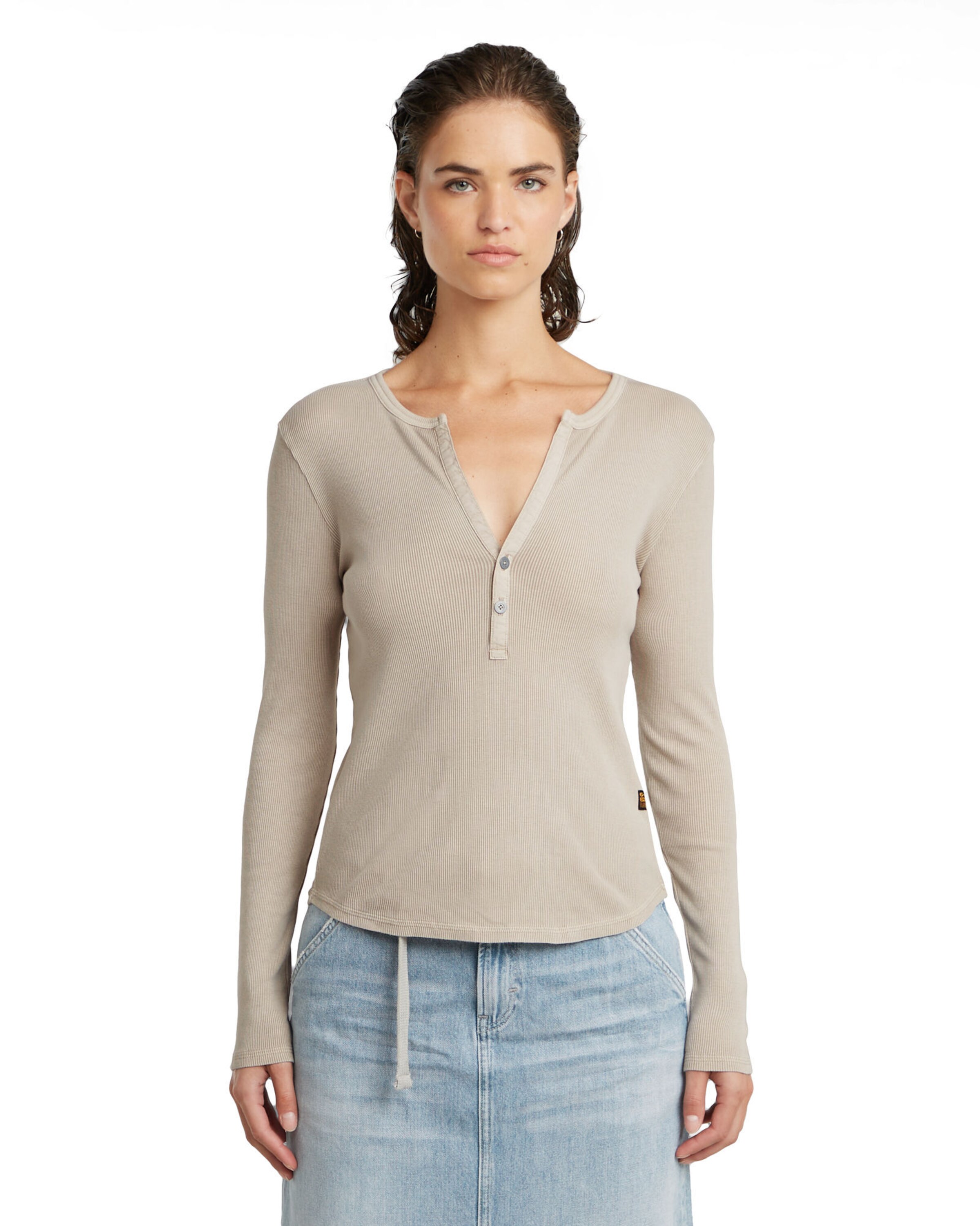 G-STAR Shirt 'Deep' in Beige