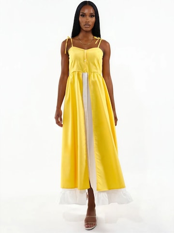 MSN Collection Dress in Yellow: front