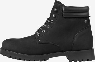 JACK & JONES Lace-Up Boots in Grey: front