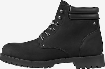 JACK & JONES Lace-Up Boots in Grey: front