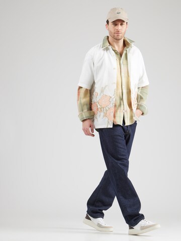 NN07 Regular Fit Skjorte 'Freddy' i beige
