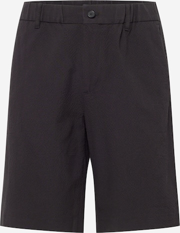 NN07 Normální Chino kalhoty 'Theodor' – černá: přední strana
