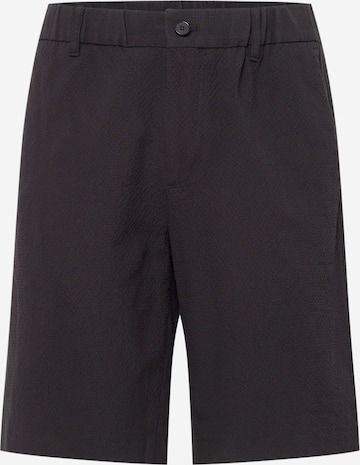 NN07 Regular Chino Pants 'Theodor' in Black: front