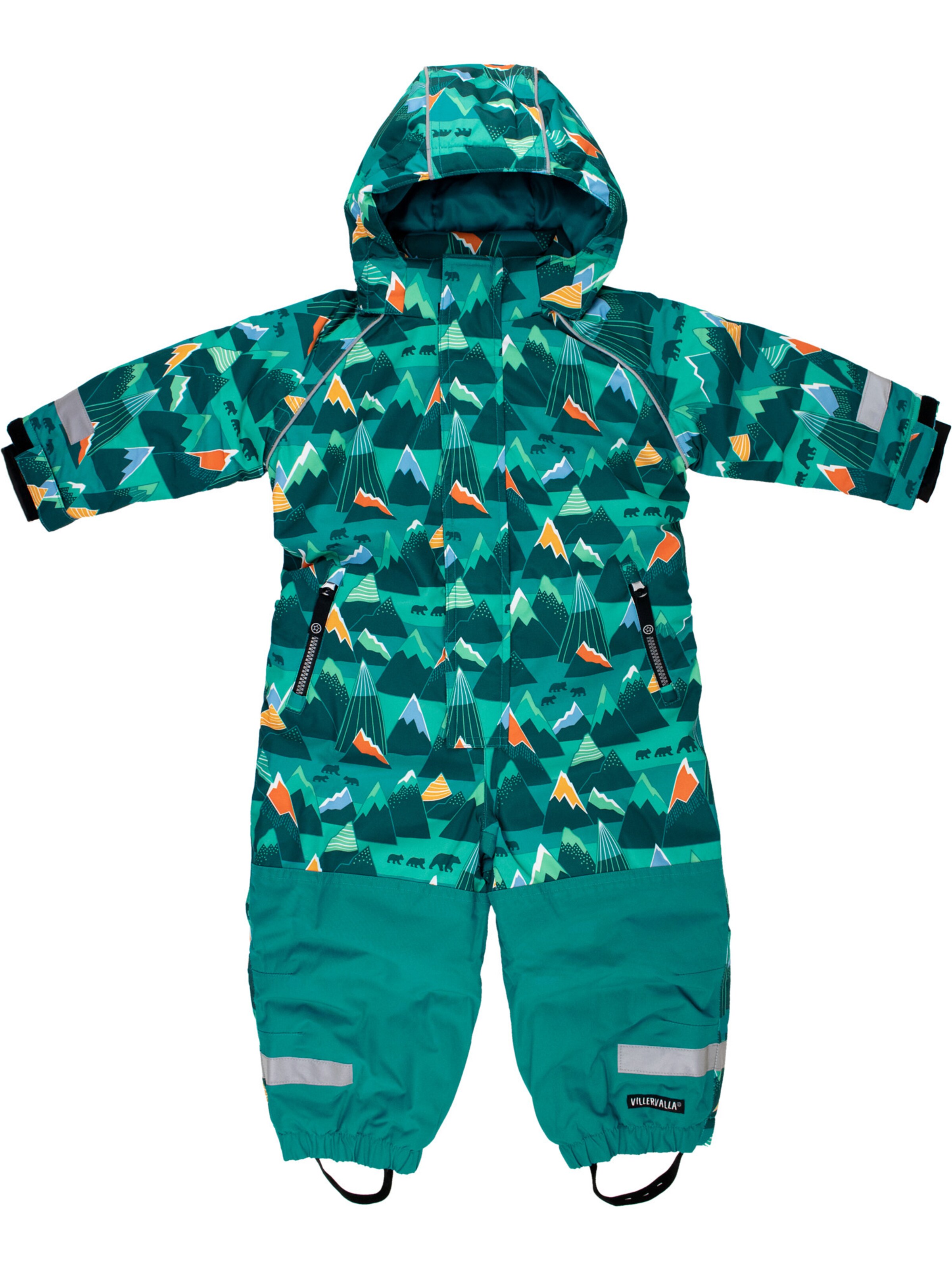 Villervalla Overall ' Mountain ' in Grün: Vorderseite