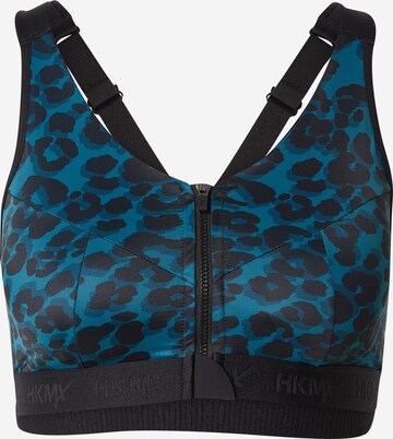 HKMX Bustier Sports-BH 'The Pro' i blå: forside