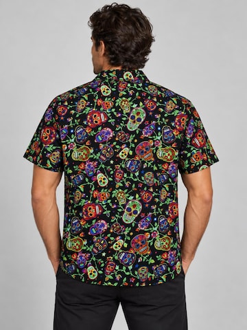 King Kameha T-shirt 'Skull' i svart