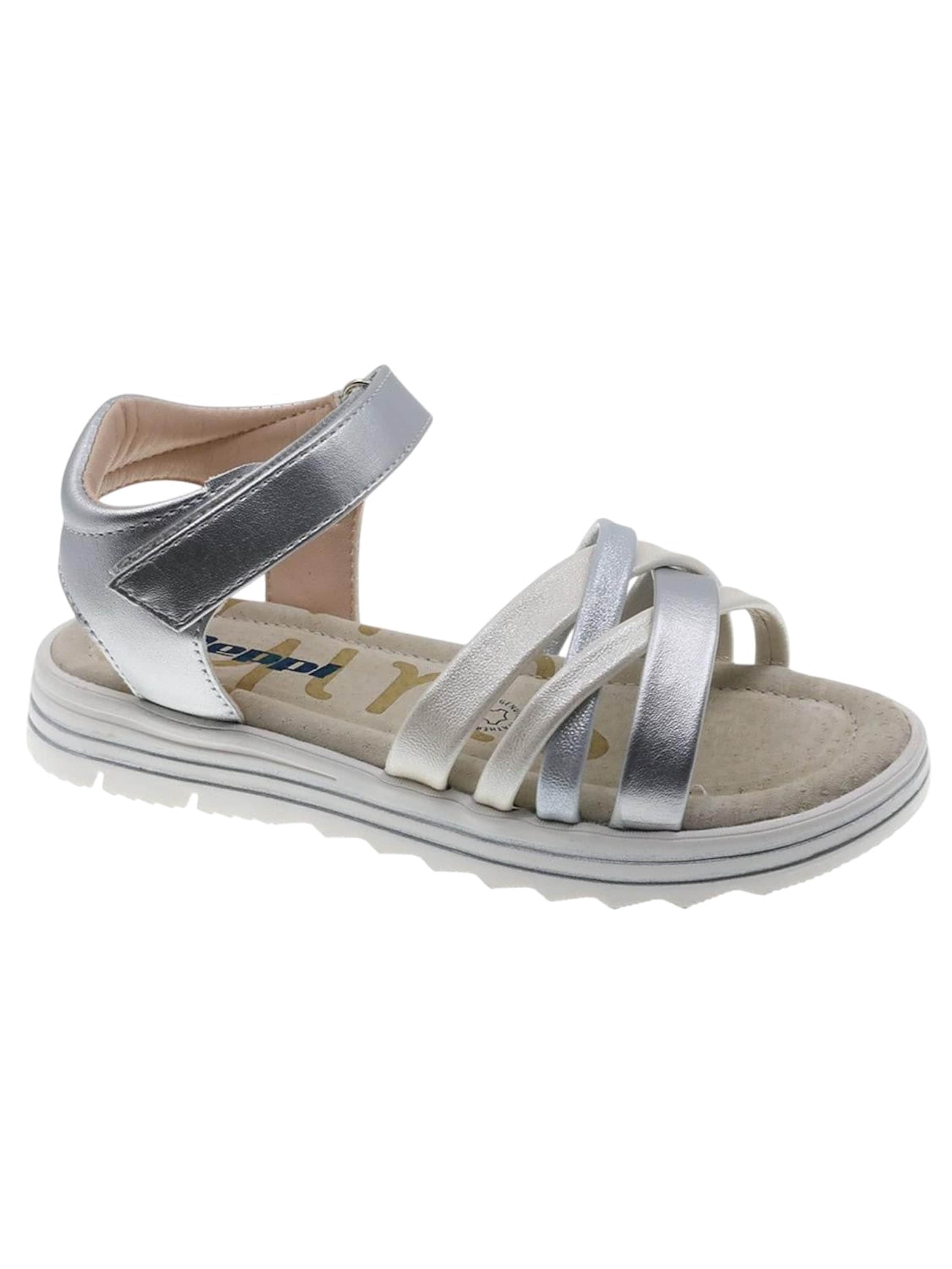 Sandales 'Casual Sandal' Beppi en argent : devant