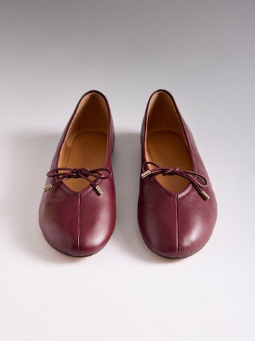 Ballerines The Set en rouge