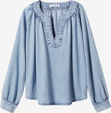 MANGO Bluse 'CLEO' in Blau: predná strana