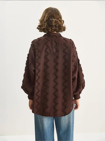 Camicia da donna di Bianco Lucci in marrone