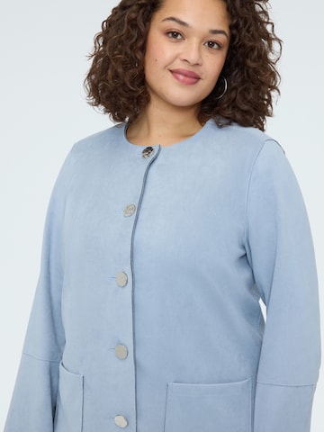 Fiorella Rubino Wintermantel in Blauw
