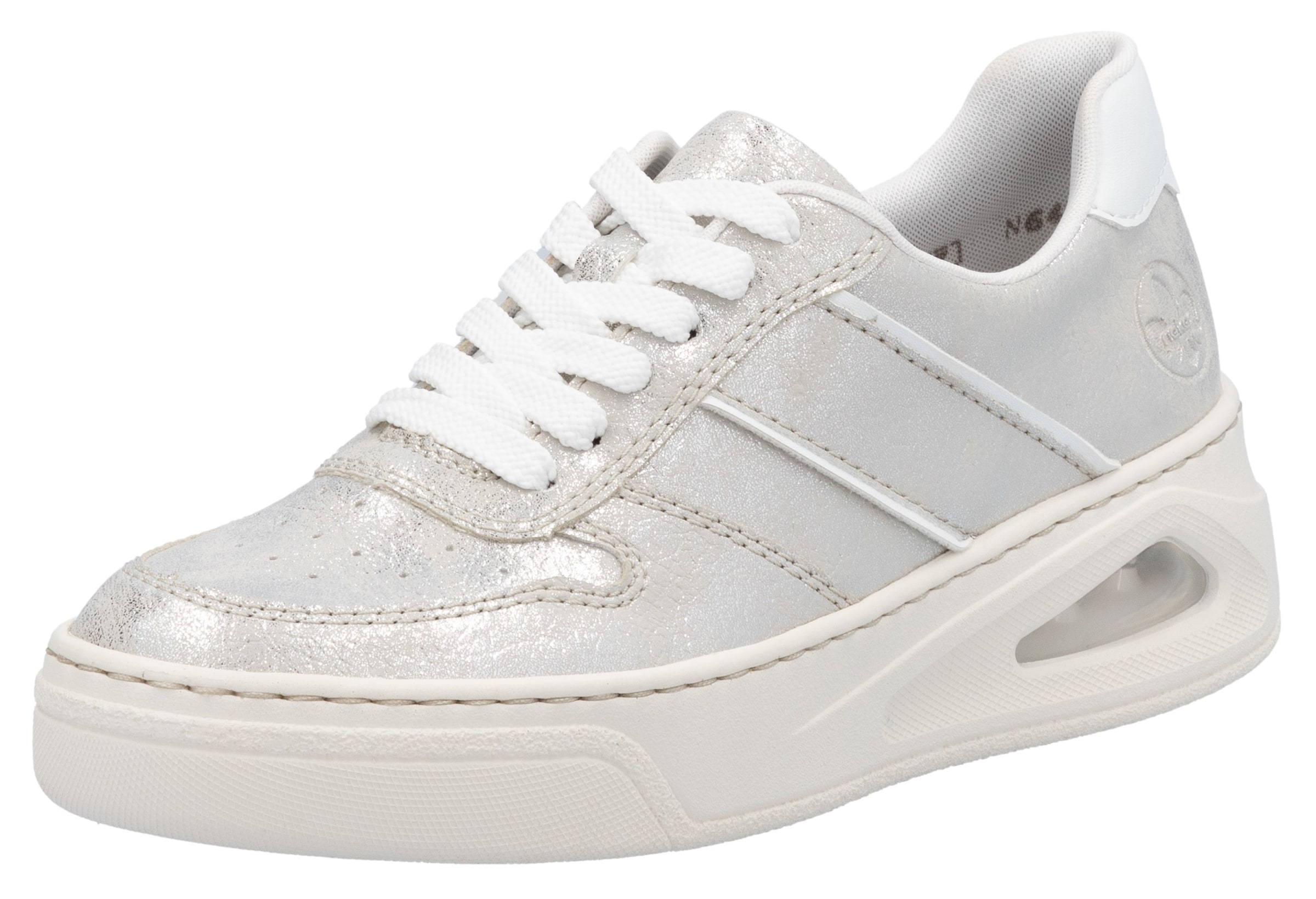 Rieker Sneakers in Silver: front