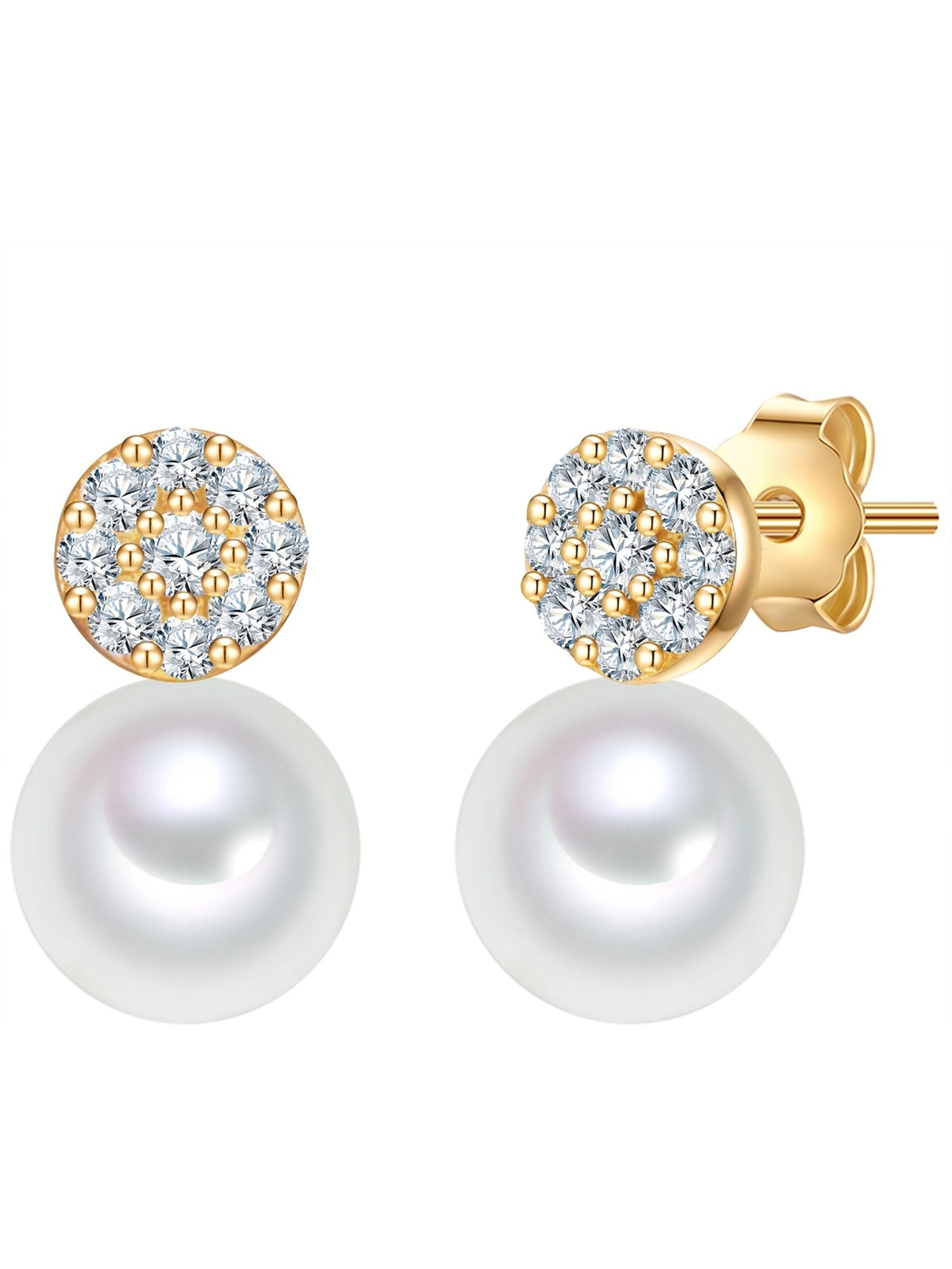 Valero Pearls Oorbellen in Wit: voorkant