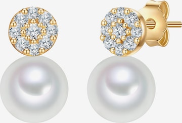 Valero Pearls Earrings in White: front