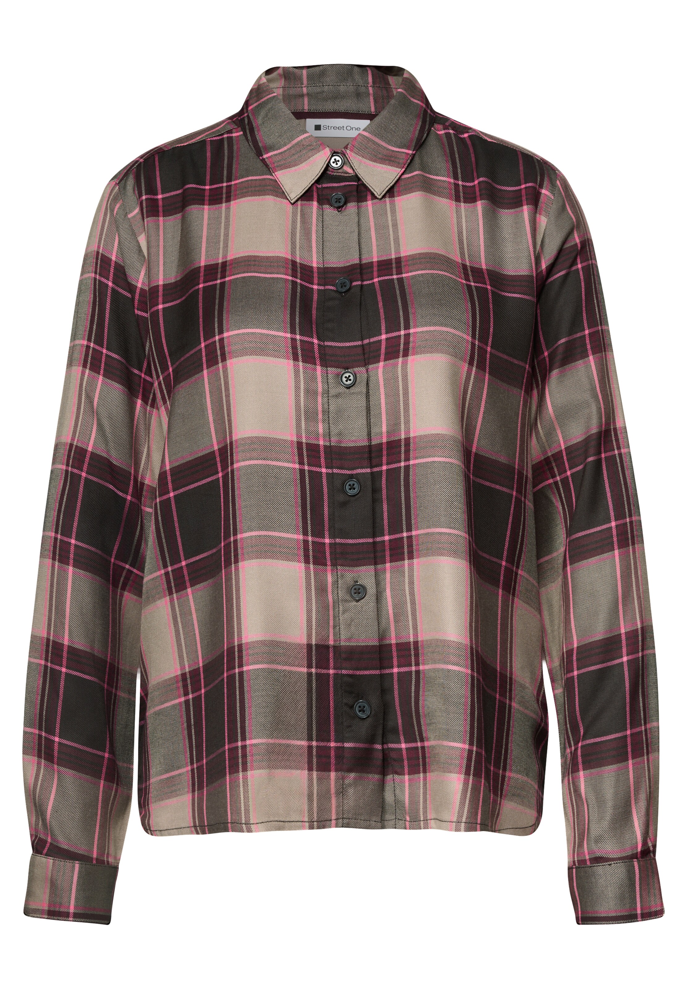 STREET ONE Blouse in XS in Sand / Anthracite / Pink, Item view
