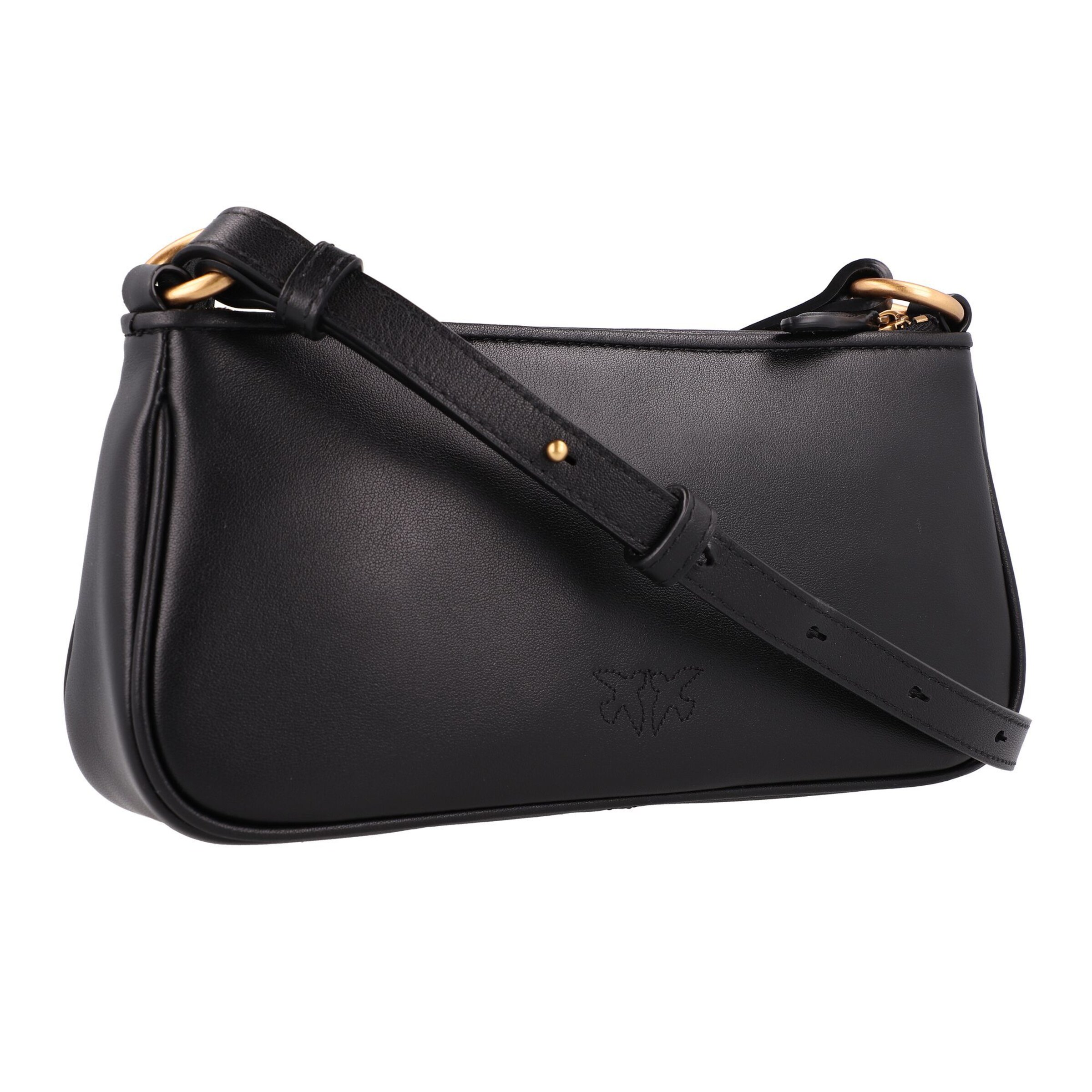 PINKO Schoudertas 'Half Moon' in Zwart