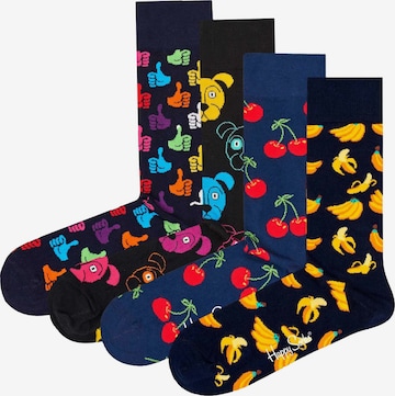 Happy Socks Zokni - fekete: elől