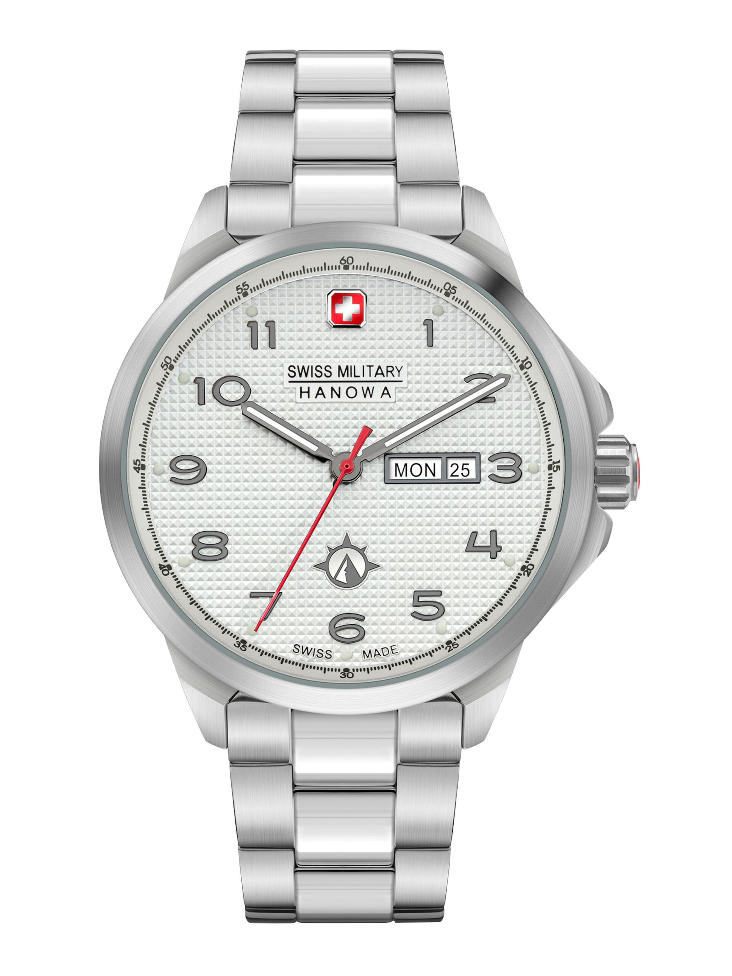 SWISS MILITARY HANOWA Uhr 'Puma' in Silber: Vorderseite
