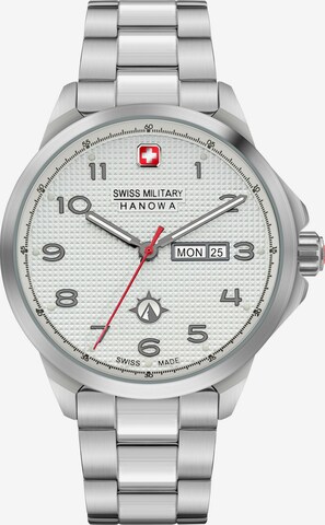 SWISS MILITARY HANOWA Analoog horloge 'PUMA' in Zilver: voorkant