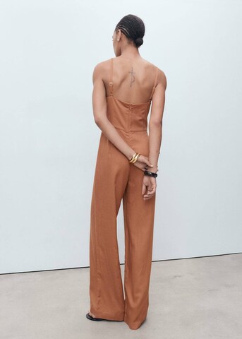 MANGO Jumpsuit 'Ricky' in Brown