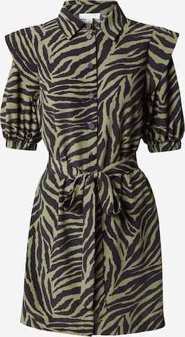 Robe-chemise TOPSHOP en vert : devant