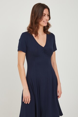 Fransa Summer Dress in Blue: front