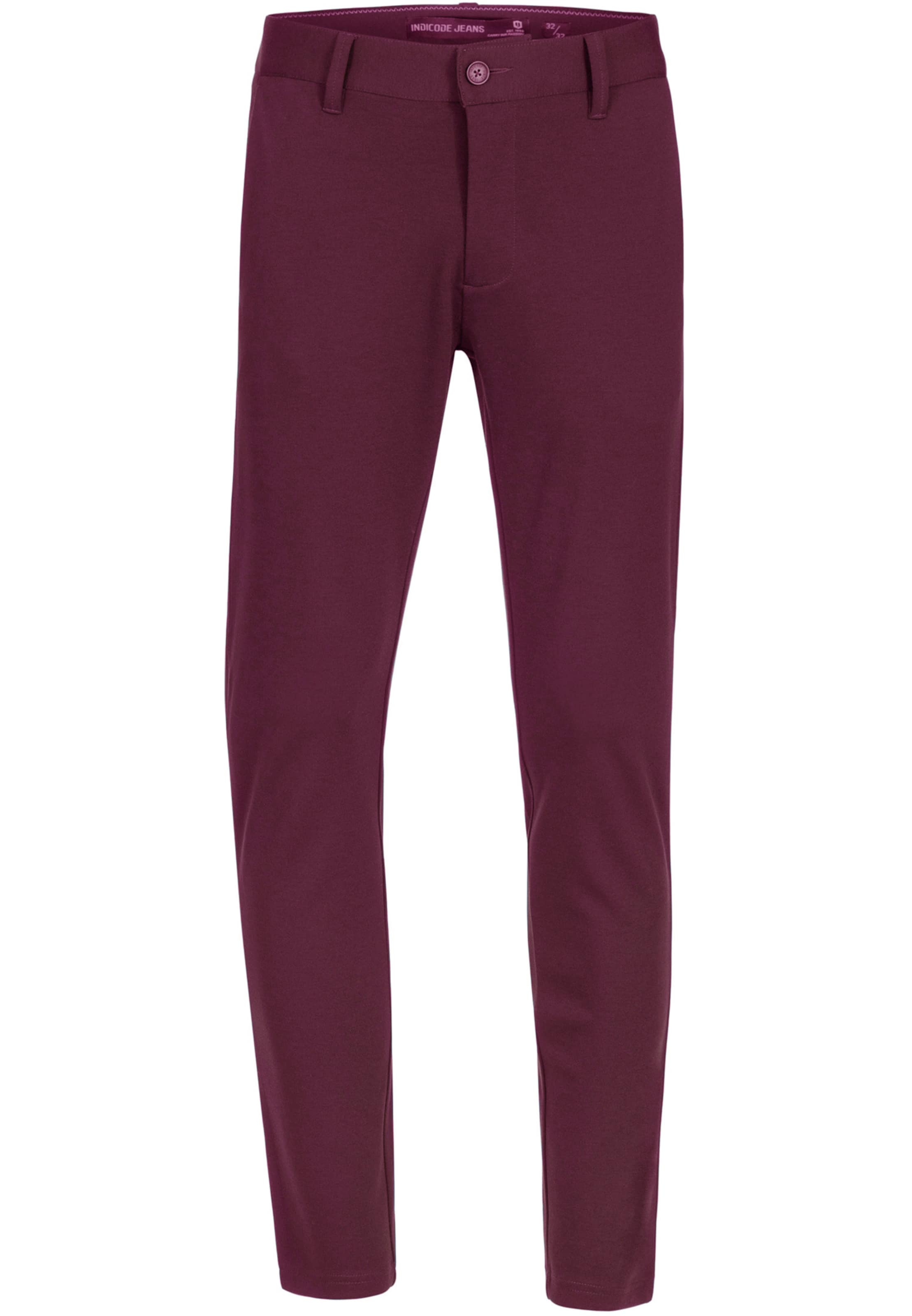 INDICODE JEANS Slim fit Pants 'Rodekro' in Red: front