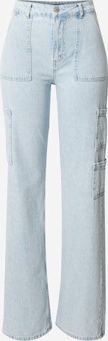 Trendyol tavaline Klapptaskutega teksapüksid, värv sinine: eest vaates
