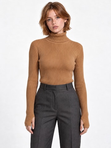 RYVAN Svetr 'Pullover' – hnědá