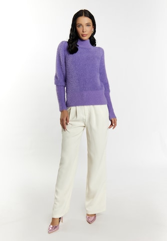 faina - Pullover 'Tuxe' em roxo