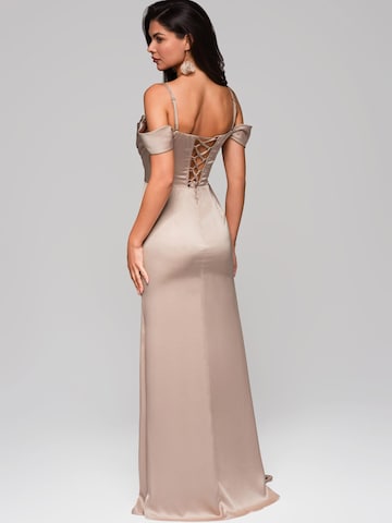 Ombre Evening dress in Beige