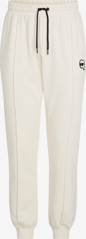 Karl Lagerfeld Tapered Hose in Weiß: predná strana