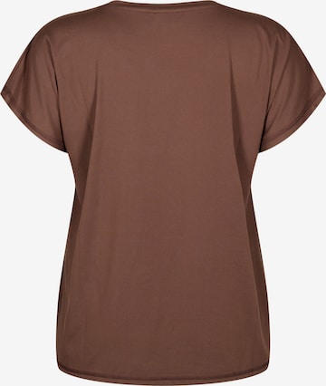 Active by Zizzi Shirt 'Abasic' in Bruin