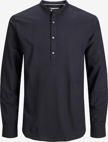 JACK & JONES Button Up Shirt 'Summer' in Black: front